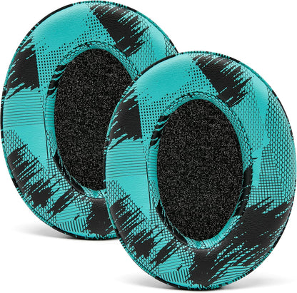 WC PadZ - The Ultimate Upgraded Earpads by Wicked Cushions - Compatible with Audio Technica, HyperX, SteelSeries Arctis & More - Extra Thick - Bigger Opening - Softer Memory Foam | (90s Black)