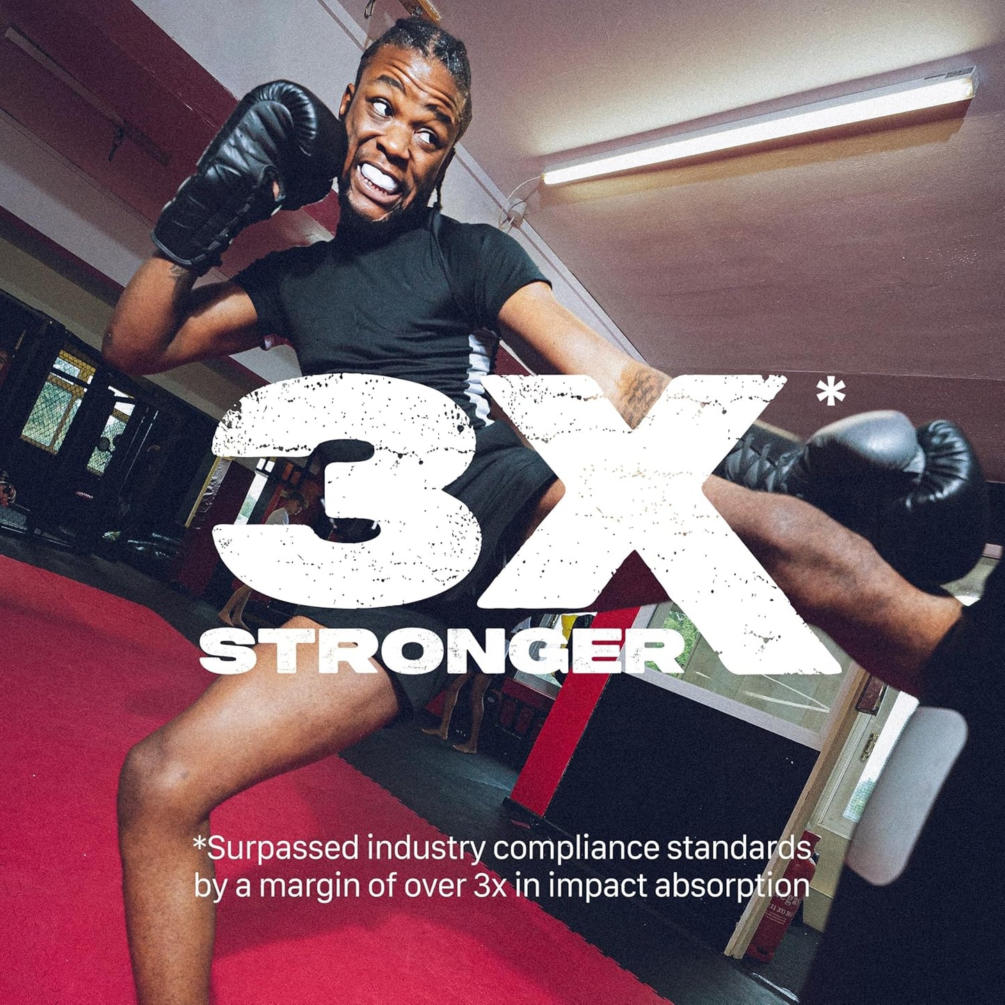 SAFEJAWZ Mouthguard Strapless Slim Fit, Adults and Junior with Case for Boxing, Basketball, Football, MMA, Martial Arts, Hockey and All Contact Sports (Adults (12+ Years), Black)