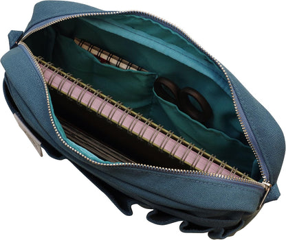 Delfonics 500092 Inner Carrying Bag Size M Yellowe Cotton Pouch Case Bag in Bag, Yellow, 10.5 in. x 7.25 in. x 2.56 in. / Medium, Compact