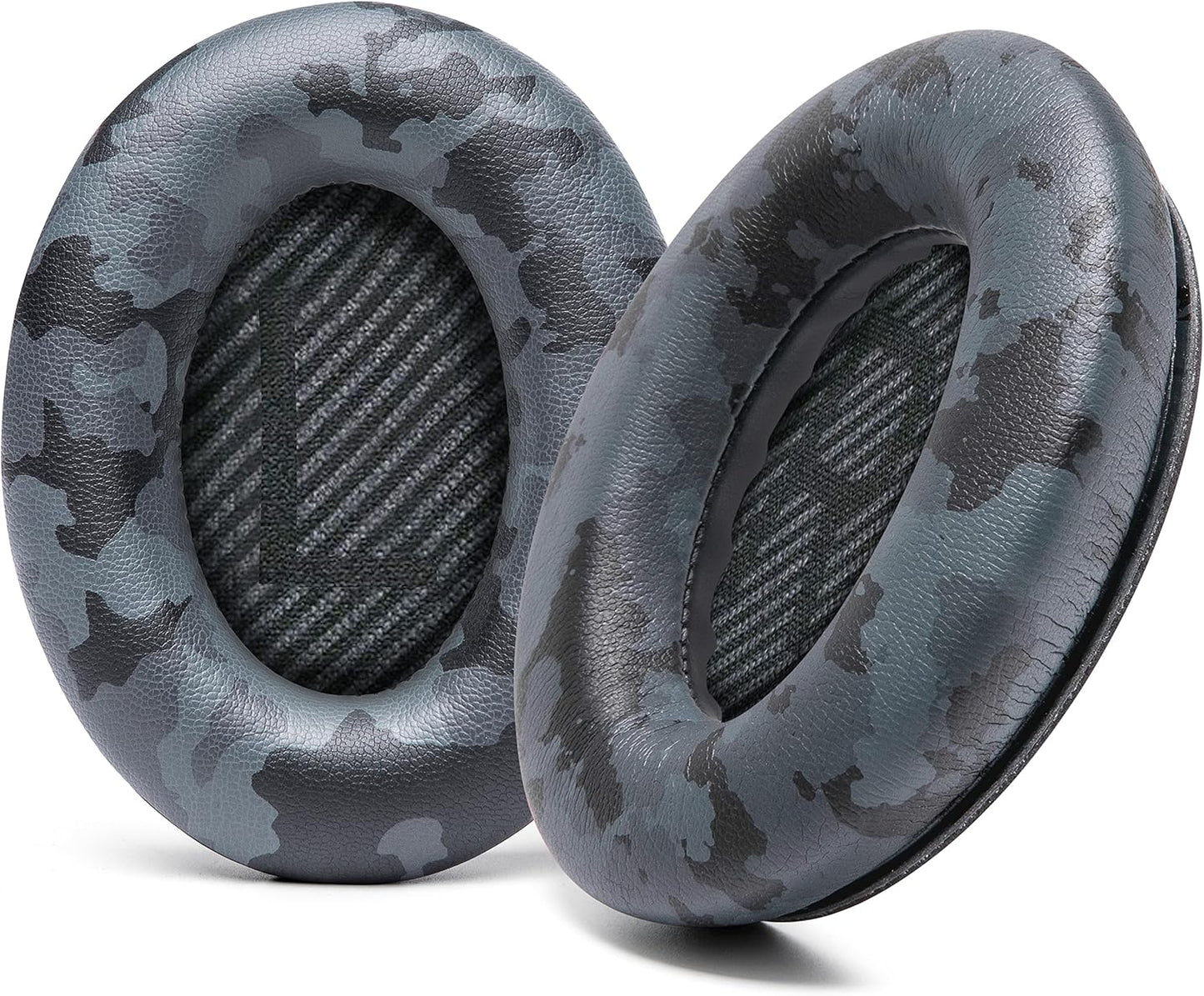 WC Wicked Cushions Upgraded Replacement Ear Pads for Bose QC35 & QC35ii (QuietComfort 35) Headphones & More - Softer Leather, Luxurious Memory Foam, Added Thickness, Extra Durability | Midnight Blue