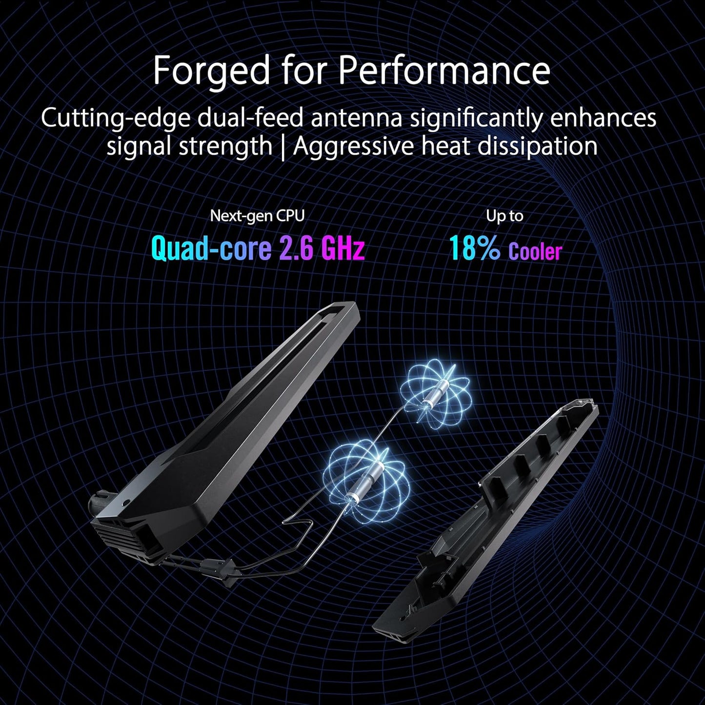 ASUS ROG Rapture WiFi 6E Gaming Router (GT-AXE16000) - Quad-Band, 6 GHz Ready, Dual 10G Ports, 2.5G WAN Port, AiMesh Support, Triple-Level Game Acceleration, Lifetime Internet Security, Instant Guard