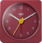 Braun Classic Travel Analogue Alarm Clock, Compact Size, Quiet Quartz Movement, Crescendo Beep Alarm in Red, Model BC02R.