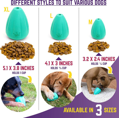 Chew King Premium Treat Dog Toy, L, Extremely Durable Natural Rubber Toy, Pack of 2