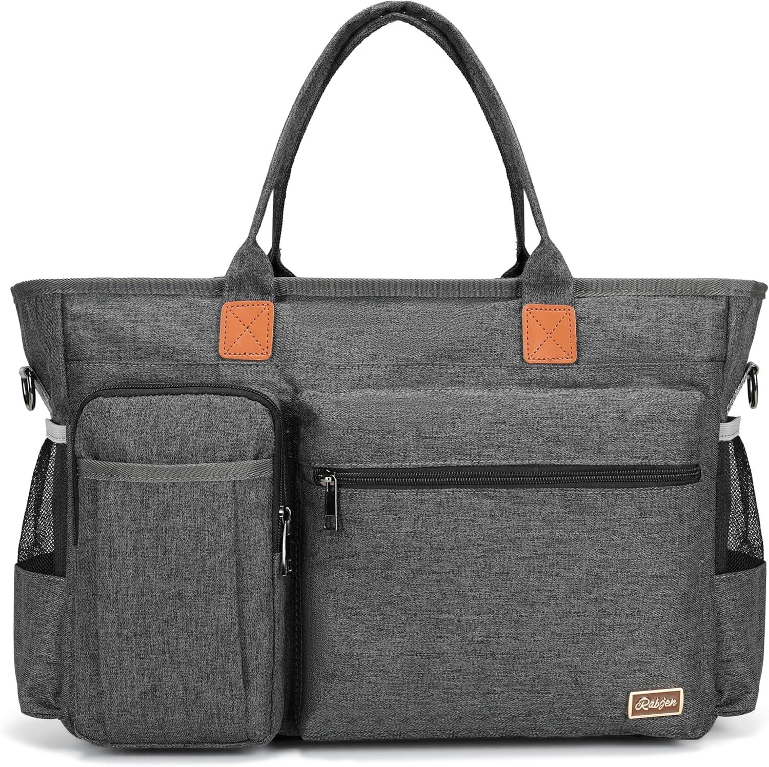 Laptop Tote Bag, Middle Size Computer Messenger Teacher Bag with 15.6'' Padded Laptop Sleeve - PuriLite