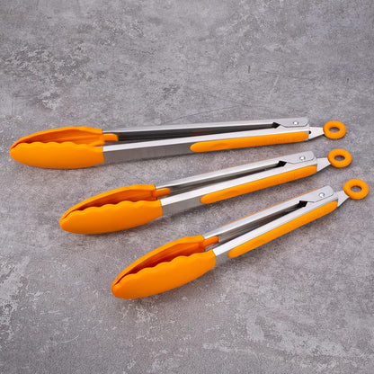 Purilite Select Silicone &amp; Stainless Steel Kitchen Tongs