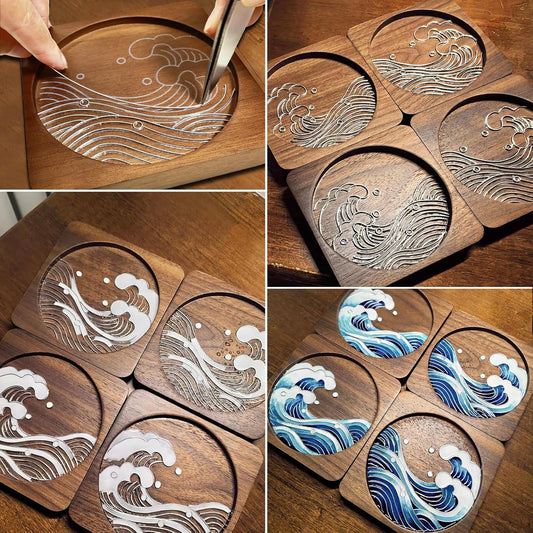 Purilite Select Wooden Coasters Craft Kit