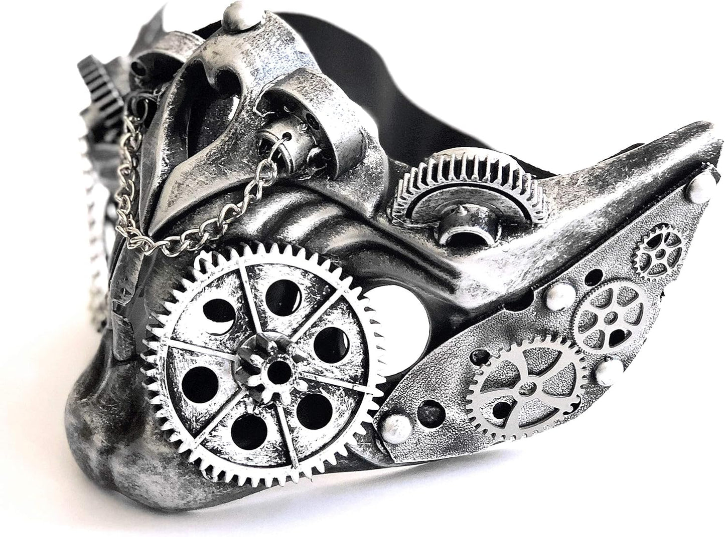 Storm buy] Steampunk Style Metallic Half Bottom Face Mask Halloween Costume Cosplay