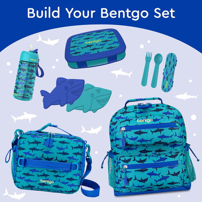 Bentgo Kids Prints (Unicorn) - Leak-Proof, 5-Compartment Bento-Style Kids Lunch Box - Ideal Portion Sizes for Ages 3 to 7 - BPA-Free and Food-Safe Materials