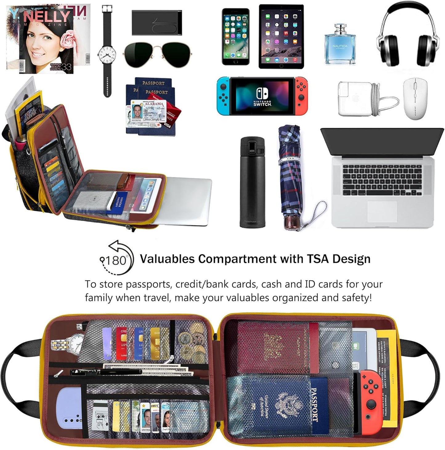 ZINZ Slim & Expandable Case 12.9 13 inch Travel Laptop Shoulder Bag for MacBook Air 13" M3/M2/M1, MacBook Pro 13" M2/M1, iPad Pro 12.9"/13"/11", iPad Air 13",L01G03 - PuriLite