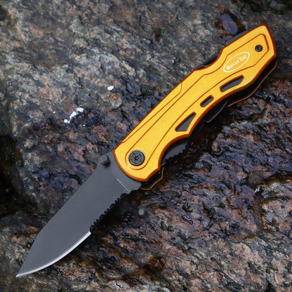 RoverTac Pocket Knife Tactical Folding Knife Multi Tool Survival Camping Knife, Multitool Knife Pliers Bottle & Can Opener 9-Pack Screwdrivers Liner Lock Nylon Sheath, Pocket Knife for Camping Hiking