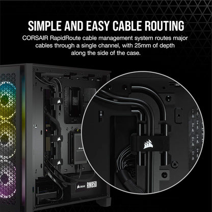 CORSAIR 3000D Airflow Mid-Tower PC Case – 2X SP120 Elite Fans – Four-Slot GPU Support – Fits up to 8X 120mm Fans – High-Airflow Design – Black