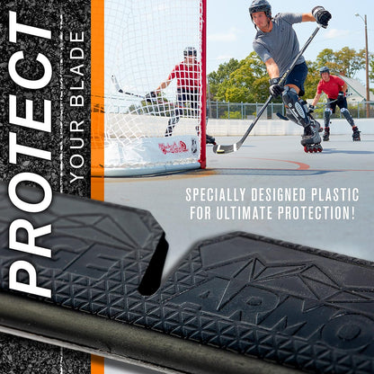 Franklin Sports Blade Protector - Hockey Stick Protection for Off Ice Practice and Training - Fits Most Stick Sizes - Edge Armor,Black