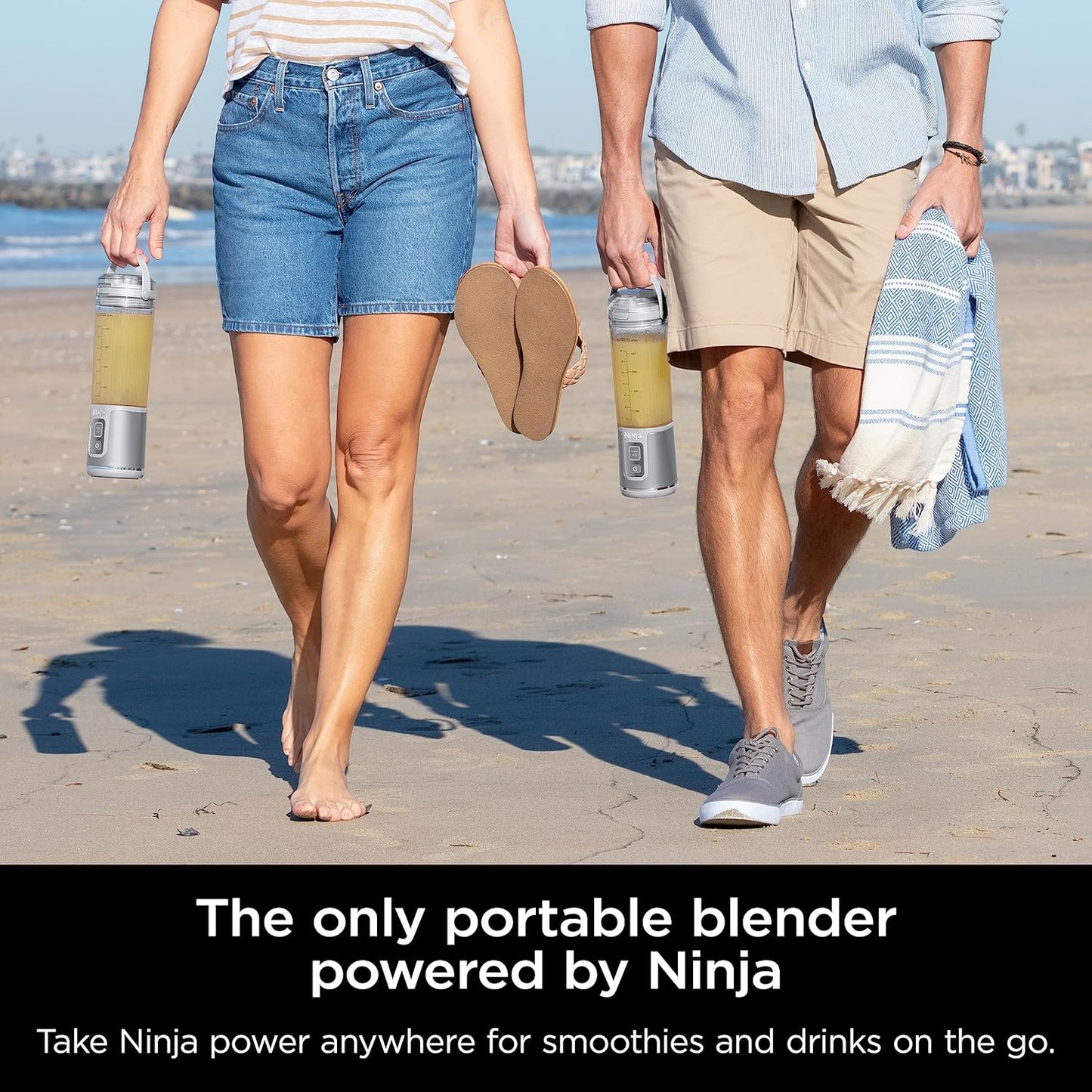 Ninja Blast Portable Blender, Cordless, 18oz. Vessel, Personal Blender for Shakes & Smoothies, BPA Free, Leakproof Lid, USB-C Rechargeable, Black, BC151BKC (Canadian Version)