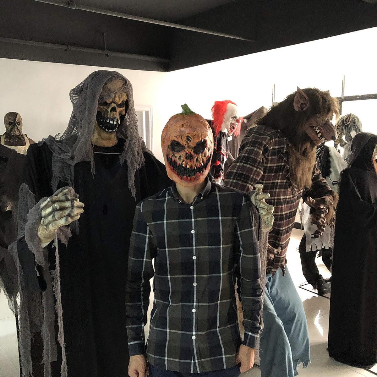 Bbrand Halloween Decoration Pumpkin Head Latex Masks