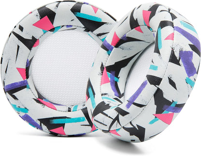 WC Upgraded Replacement Earpads for Corsair Virtuoso RGB Wireless Gaming Headset Made by Wicked Cushions | Improved Durability, Thickness, Softer Leather, and Sound Isolation | (Geo Grey)