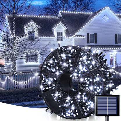 JMEXSUSS 2 Pack 75.5ft Orange Solar Christmas Lights, Total 400 LED Solar String Lights Outdoor Waterproof, 8 Modes Orange Halloween Lights for Tree Patio Garden Thanksgiving Halloween Decorations