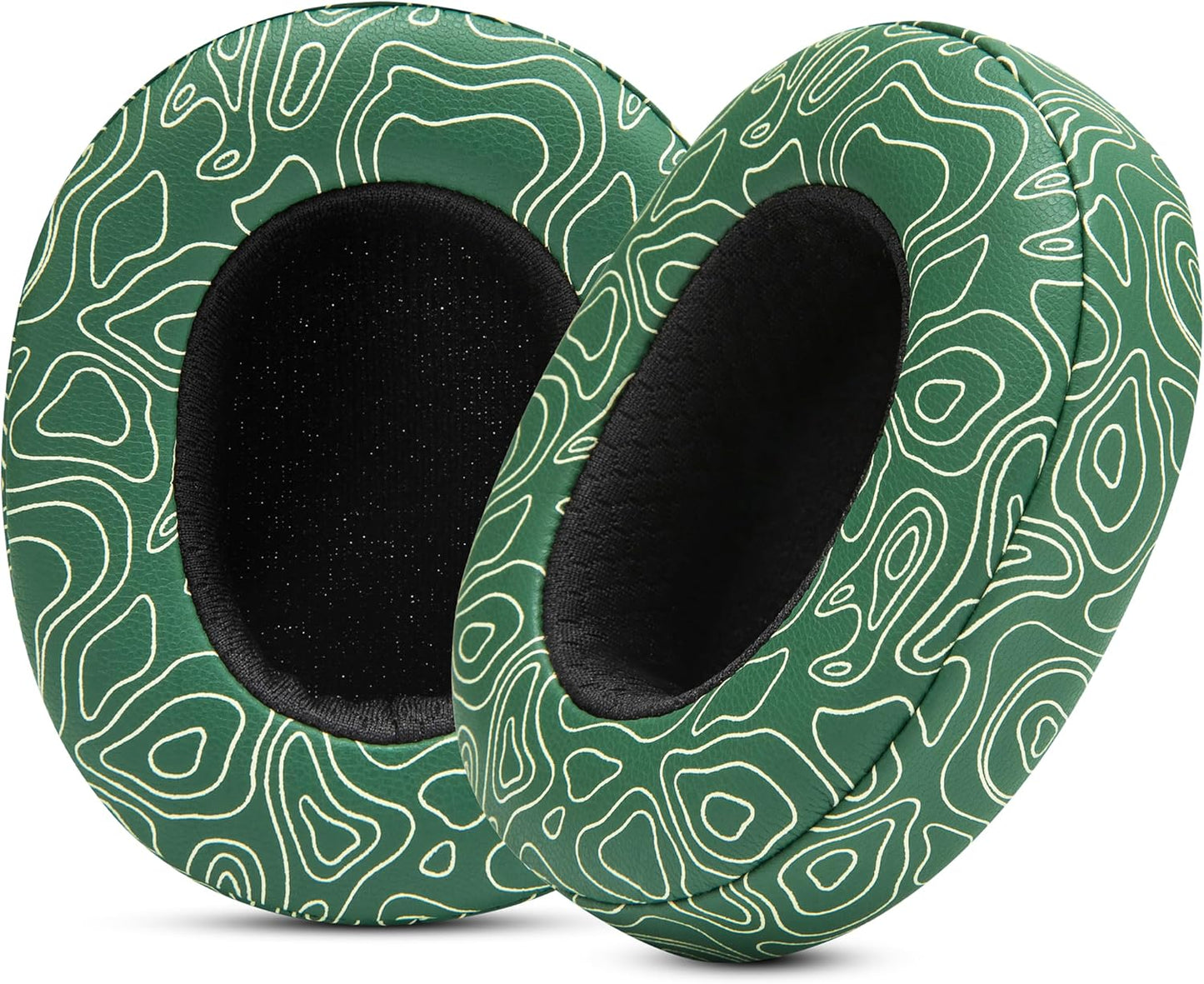 WC Replacement Earpad Cushions for Skullcandy Hesh 3 & Crusher Over-Ear Headphones Made by Wicked Cushions | Improved Durability and Thickness for Improved Comfort and Noise Isolation | 90's Black
