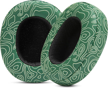 WC Replacement Earpad Cushions for Skullcandy Hesh 3 & Crusher Over-Ear Headphones Made by Wicked Cushions | Improved Durability and Thickness for Improved Comfort and Noise Isolation | 90's Black
