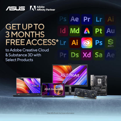 ASUS ProArt Display 27" Monitor PA278CV - WQHD (2560 x 1440), IPS, 100% sRGB, 100% Rec. 709, ΔE < 2, Calman Verified, USB Hub, USB-C, DisplayPort Daisy-Chaining, HDMI, Eye Care, Height Adjustable , BLACK/SLIVER
