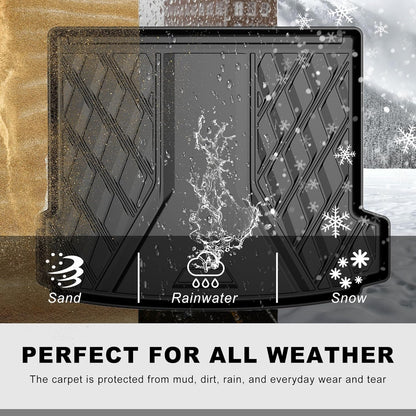 AOMSAZTO Floor Mats & Trunk Mat for 2024 2025 Chevy Equinox EV (Non Fuel),TPE All Weather Protection 2 Rows Car Floor Liners with Cargo Liner for Chevrolet Equinox EV (Non Fuel)