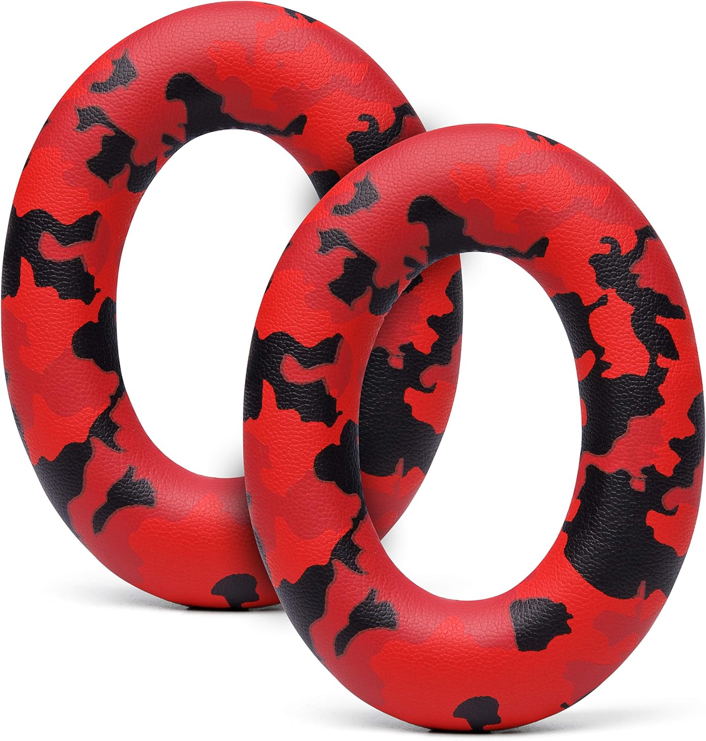 WC Wicked Cushions Upgraded Replacement Ear Pads for Bose QC35 & QC35ii (QuietComfort 35) Headphones & More - Softer Leather, Luxurious Memory Foam, Added Thickness, Extra Durability | Hex Red