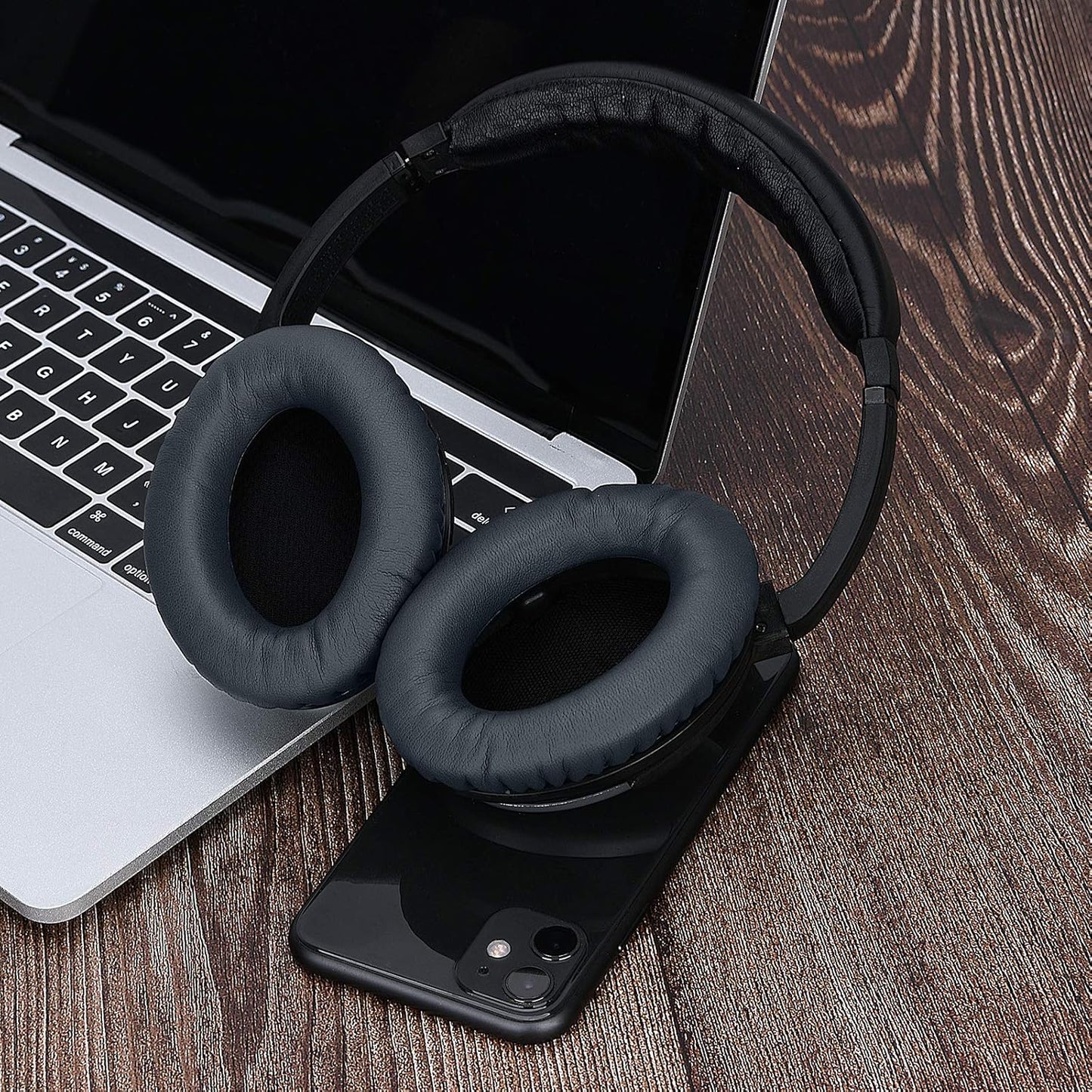 SoloWIT Earpads Cushions for Bose Headphones, Replacement Ear Pads for Bose QuietComfort 15 QC15 QC25 QC2 QC35/Ae2 Ae2i Ae2w/SoundTrue & SoundLink Around-Ear Series - QC25 PL Black&Blue