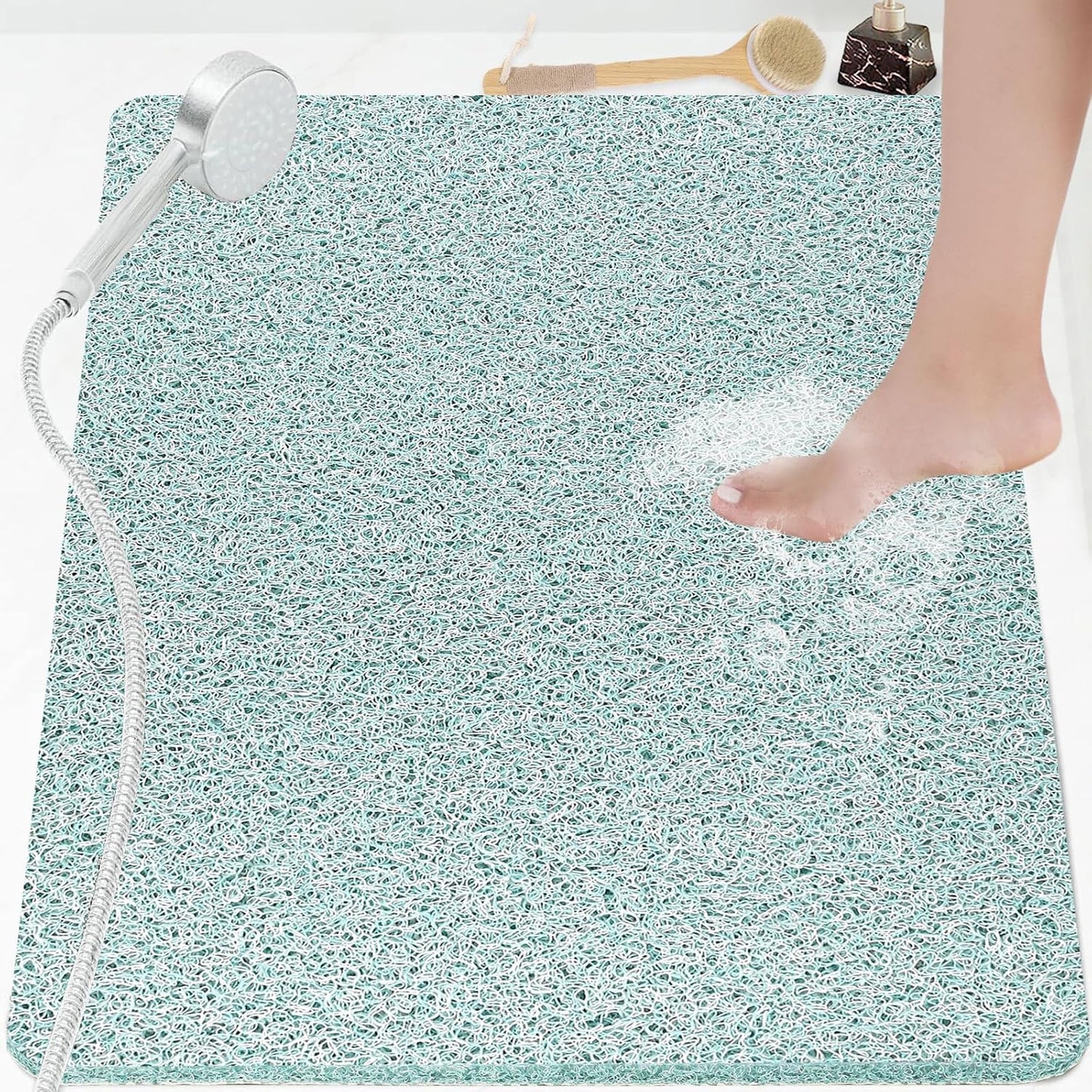 Loofah Mats for Shower, Non Slip | Quick Drying | Soft on Your Feet | Soft Textured Shower Mat Bath Mat Bathtub Mat Massage Mat Loofah Mat for Bathroom,Shower Tub or Wet Areas