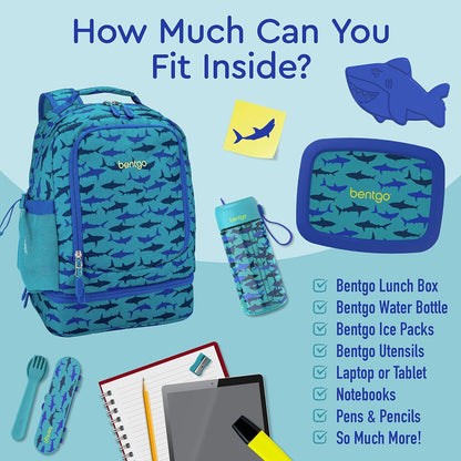 Bentgo Kids Prints 2-in-1 Backpack & Insulated Lunch Bag (Dinosaur)