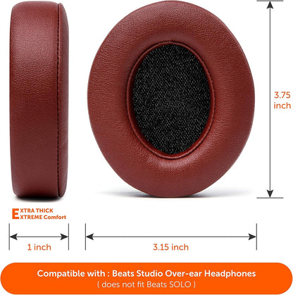 WC Wicked Cushions Replacement Ear Pads for Beats Studio 2 & 3 (B0501, B0500) Wired & Wireless | Does NOT Fit Beats Solo | Softer PU Leather, Enhanced Foam & Stronger Adhesive | Black Floral