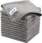 All-Purpose Microfiber Cleaning Cloths, Pack of 12 (32 x 32 cm), Streak-Free, Lint-Free, Ultra Soft Cleaning Rags for Home, Kitchen, Car, and Glass Surfaces - PuriLite
