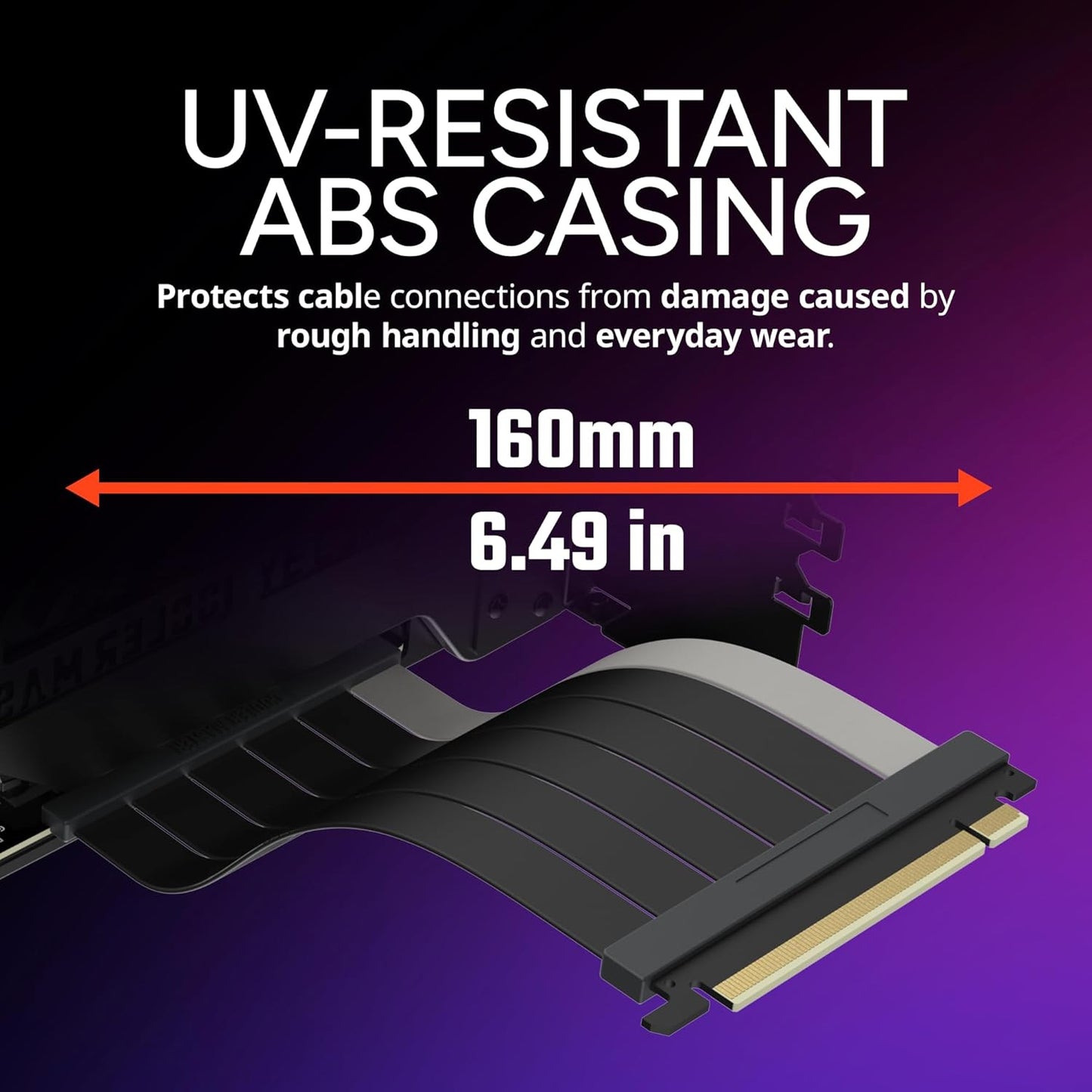 Cooler Master MasterAccessory Vertical GPU Card Holder Kit V3 – PCIe 4.0 x16 Premium Riser Cable, Adjustable Vertical GPU Mount for ATX & mATX PC Cases