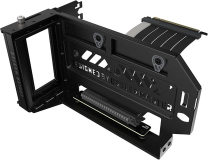 Cooler Master MasterAccessory Vertical GPU Card Holder Kit V3 – PCIe 4.0 x16 Premium Riser Cable, Adjustable Vertical GPU Mount for ATX & mATX PC Cases