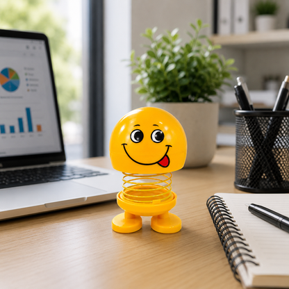 Emoji Spring Head Shaking Bobblehead | Dashboard & Desk Decor | Multiple Styles