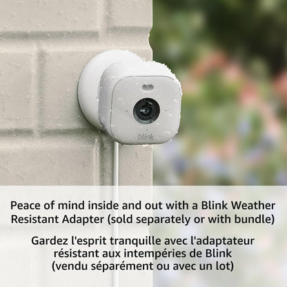 Blink Mini 2 (newest model), Plug-in smart security camera, HD night view in color, built-in spotlight, two-way audio, motion detection, Works with Alexa (White)