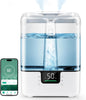 Smart Cool Mist Humidifier 6L Top Fill for Large Rooms, App Touch and Voice Control Air Humidifier with Night Light and Essential Oil Diffuser - PuriLite