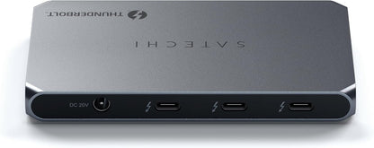 Satechi Thunderbolt 4 Slim Hub 5-in-1, USB C 60W Charging, Single 8k or Dual 4K Display, 4 Thunderbolt 4 Ports, USB 3.2 Gen2 - Compatible with USB4/ Thunderbolt 4 Macs and USB4/ Thunderbolt 4 Windows