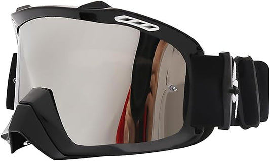 Motocross Sports Goggles for Motorcycle and Off-Road Riding, Anti-UV Protective Goggles with Adjustable Strap for ATV, Dirt Bike, Cycling and Outdoor Sports