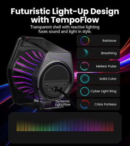 Edifier G2000PRO Gaming Speakers – 2.0 Desktop PC Speakers with 7.1 Surround Sound – Bluetooth USB AUX RGB Multimedia Speaker - PuriLite