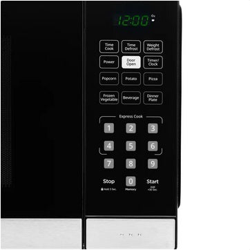 Danby 0.9 cu.ft. Countertop Microwave - Black and Stainless Steel