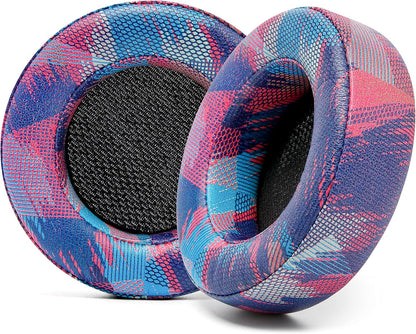 WC Upgraded Replacement Earpads for Corsair Virtuoso RGB Wireless Gaming Headset Made by Wicked Cushions | Improved Durability, Thickness, Softer Leather, and Sound Isolation | (Geo Grey)