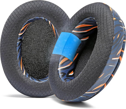 WC Freeze for Arctis Nova - Hybrid Fabric Cooling Gel Replacement Earpads for Arctis Nova Pro Wired, Nova 7, 5, 4, 3, 1 - Made by Wicked Cushions (Does Not Fit Nova Pro Wireless) | Black