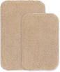 Bathroom Rugs Set 2 Pieces - Bath Rugs Ultra Soft Absorbent Non-Slip Fluffy Thick Microfiber Cozy Bath Mats Set for Tub Shower Bathroom Floors Accessories, 20"x32" & 16"x24" Set of 2 (Beige) - PuriLite