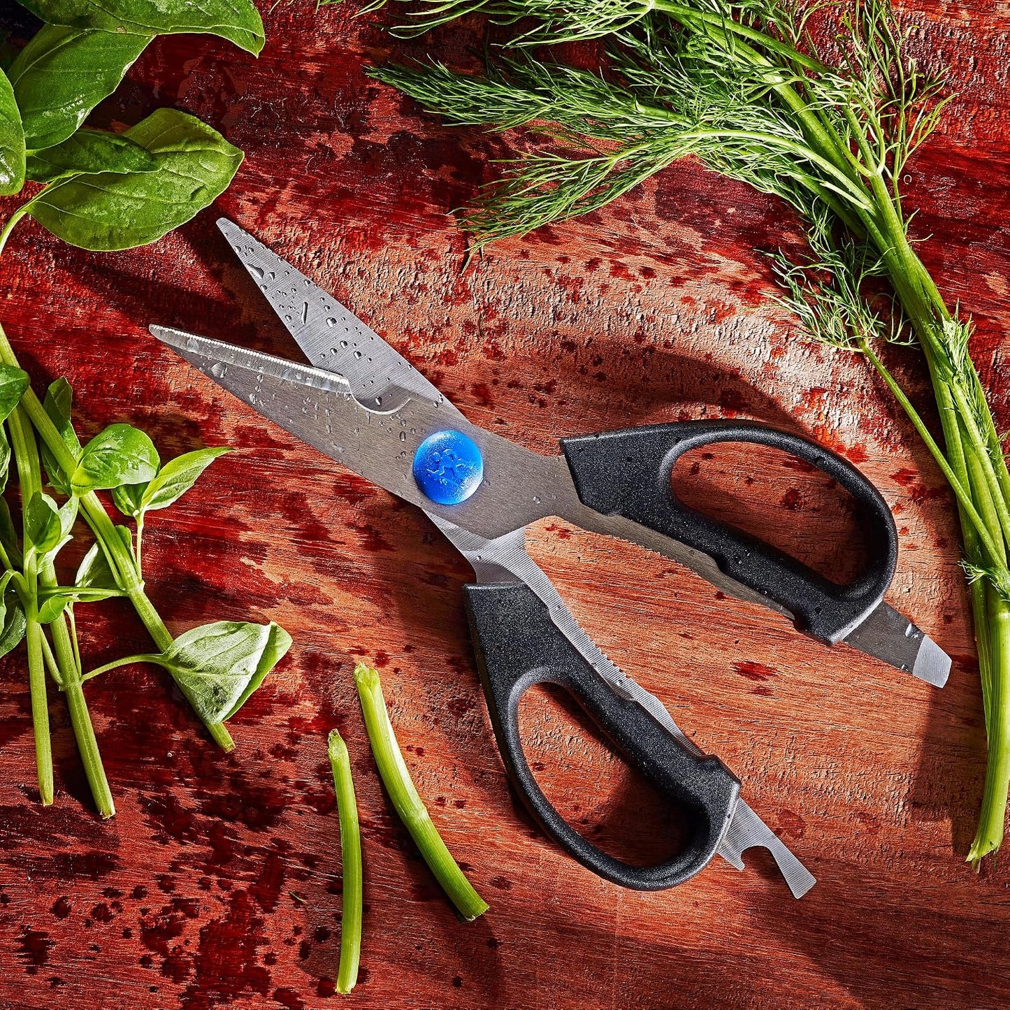 HENCKELS Premium Heavy Duty Ultra Sharp Stainless Steel Multi Purpose Kitchen Shears - 3 PC Set, Value Pack, Non Slip, Scissors, Ergonomic Handles