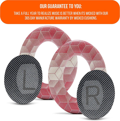 WC Wicked Cushions Upgraded Replacement Ear Pads for Bose QC35 & QC35ii (QuietComfort 35) Headphones & More - Softer Leather, Luxurious Memory Foam, Added Thickness, Extra Durability | Midnight Blue