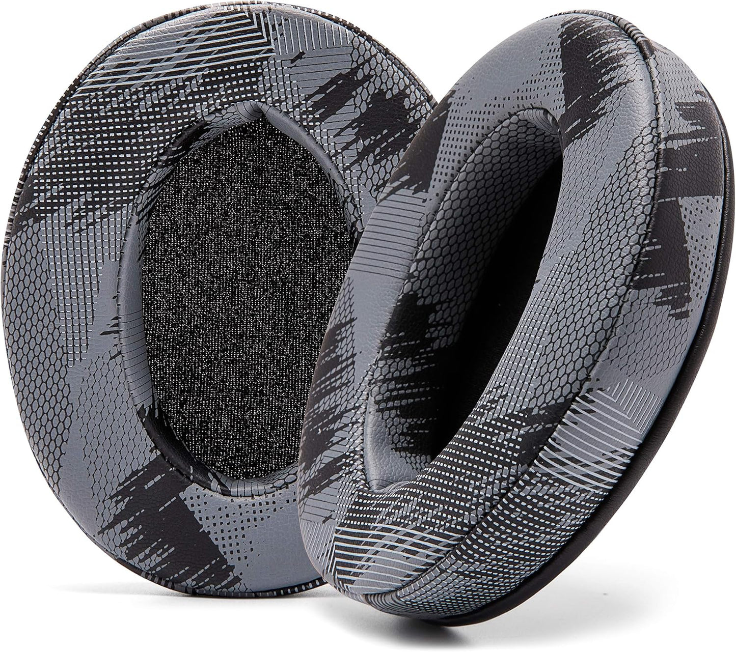 WC PadZ - The Ultimate Upgraded Earpads by Wicked Cushions - Compatible with Audio Technica, HyperX, SteelSeries Arctis & More - Extra Thick - Bigger Opening - Softer Memory Foam | (90s Black)