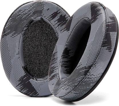 WC PadZ - The Ultimate Upgraded Earpads by Wicked Cushions - Compatible with Audio Technica, HyperX, SteelSeries Arctis & More - Extra Thick - Bigger Opening - Softer Memory Foam | (90s Black)