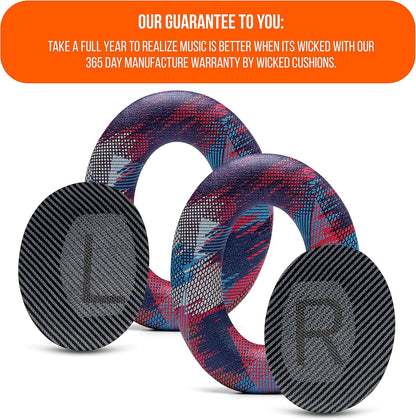 WC Wicked Cushions Upgraded Replacement Ear Pads for Bose QC35 & QC35ii (QuietComfort 35) Headphones & More - Softer Leather, Luxurious Memory Foam, Added Thickness, Extra Durability | 90's Black
