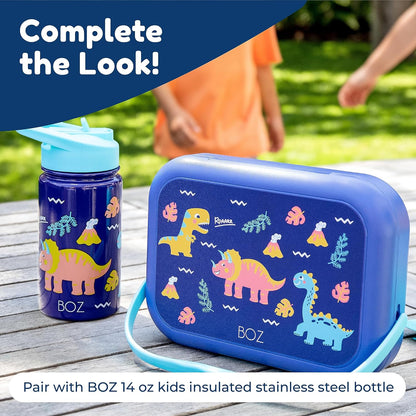 BOZ Kids Bento Lunch Box - 4 Compartment Kids Lunch Containers for Ages 3 to 7 - Leak Proof, Dishwasher Safe