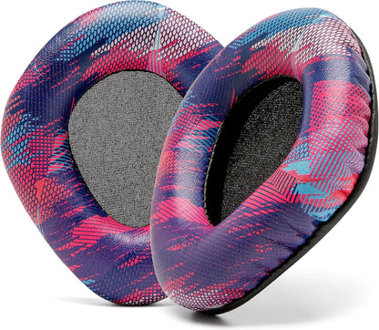 WC Upgraded Replacement Earpads for Corsair Void & Corsair Void Pro Wired & Wireless Gaming Headsets Made by Wicked Cushions | Improved Durability, Thickness, and Sound Isolation | (Red Camo)