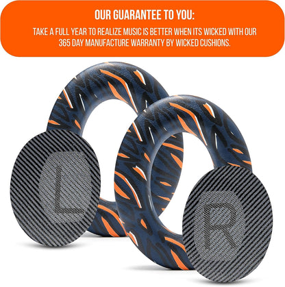 WC Wicked Cushions Upgraded Replacement Ear Pads for Bose QC35 & QC35ii (QuietComfort 35) Headphones & More - Softer Leather, Luxurious Memory Foam, Added Thickness, Extra Durability | Midnight Blue